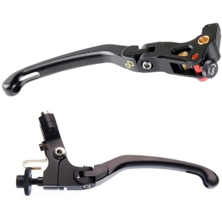 Leviers De Frein Et D'embrayage Repliables Réglables Lightech magnésium - Poste de pilotage LIGHTECH