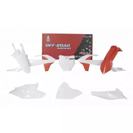 Kit Plastiques 6 P Rtech Orange Blanc RKITKTMOEM285
