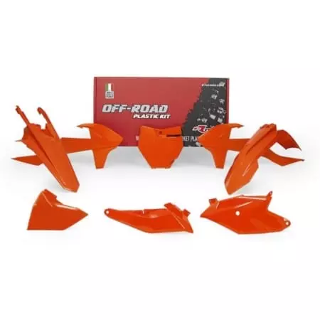 Kit Plastiques 6 P Rtech Orange Fluo RKITKTMAN0185