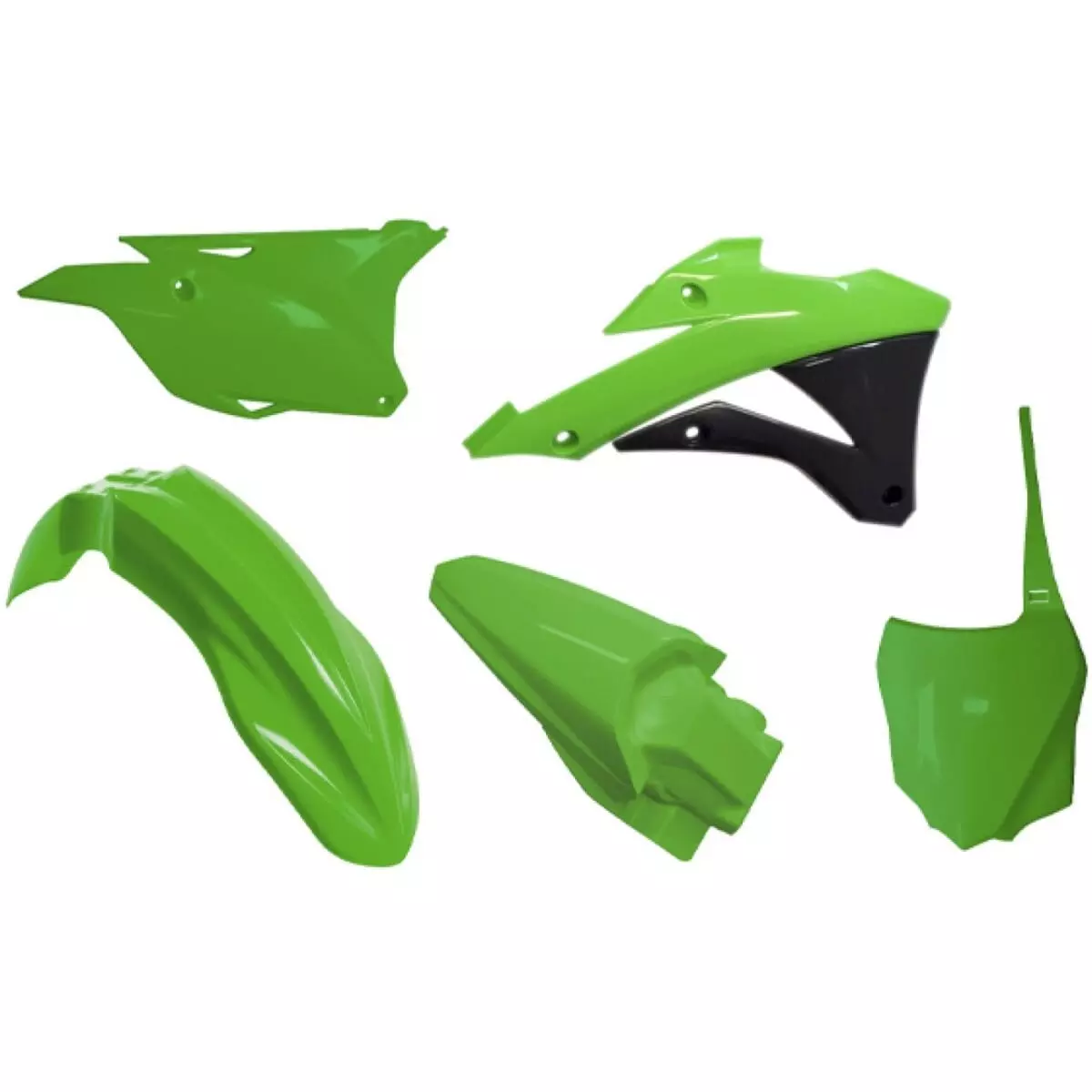 Kit Plastiques 5 P Rtech Vert Noir RKITKX0VE0598