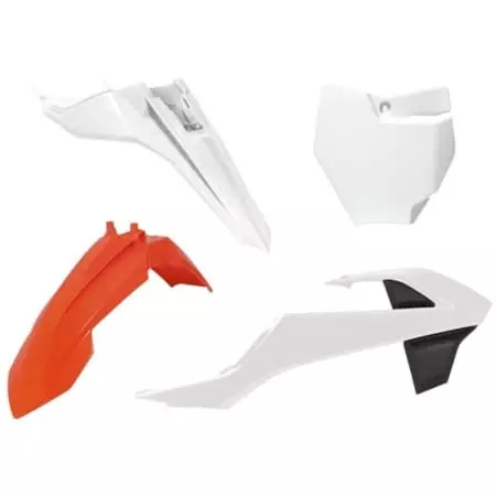 Kit Plastiques 4 P Rtech Orange Blanc Noir RKITKTMO17500