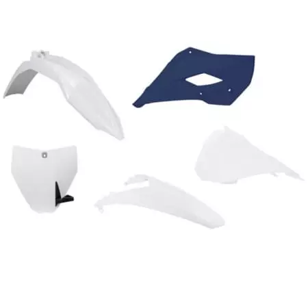 Kit Plastiques 5 P Rtech Blanc Bleu RKITHSQOEM519