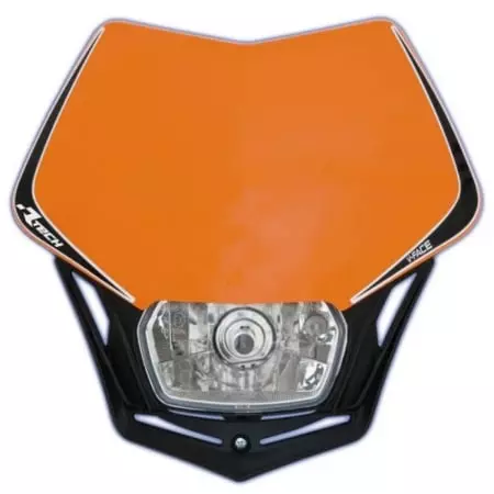 Plaque Phare Rtech V-Face Orange Noir RMASKARNR008
