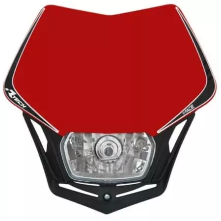 Plaque Phare Rtech V-Face Rouge Noir RMASKRQNR008