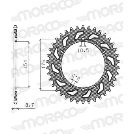 Couronne Supersprox Alu 51-35042-44