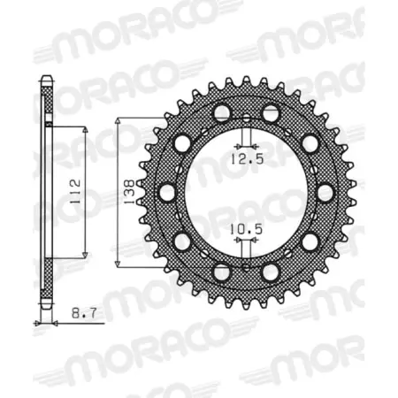 Couronne Supersprox Alu 51-35044-45