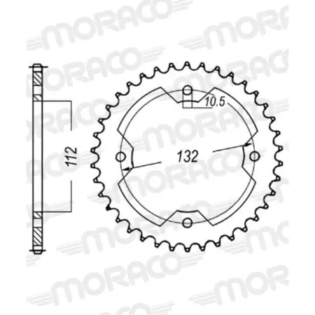 Couronne Supersprox Rfe-1072:36-Blk 50-32116-36