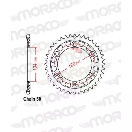 Couronne Alu Supersprox Jta1306-44-Blk 51-35048-44
