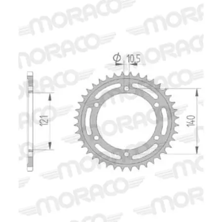 Couronne Supersprox Rfe-6612:40-Blk Couronne Supersprox 50-35050-40