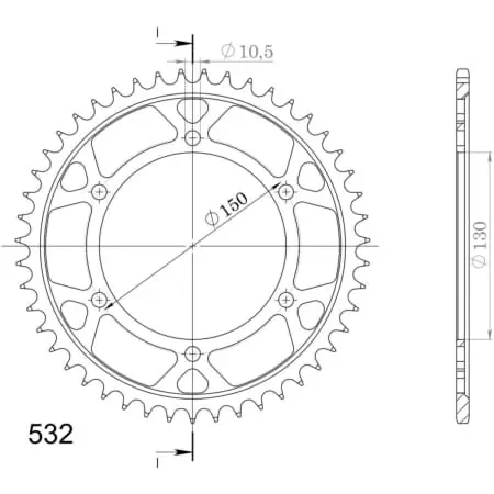 Couronne Supersprox Rfe-866:47Blk Jtr866-47 1-8601-47 50-27002-47