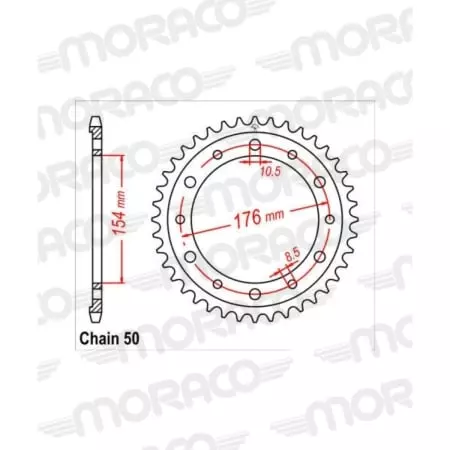 Couronne Supersprox Rfe-1340:45-Blk Jtr1340-45 50-35058-45