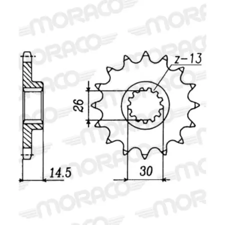 Pignon Supersprox PSB50-35005-18 Jtf340.18