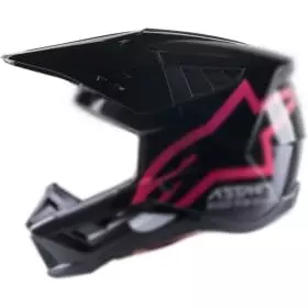 Casquette Alpinestars S-M5 Compass Noir Brillant Rose