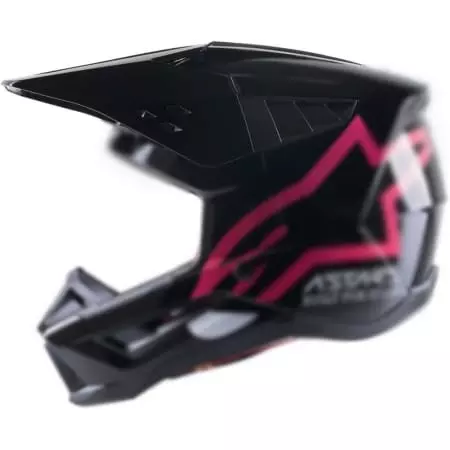 Casquette Alpinestars S-M5 Compass Noir Brillant Rose
