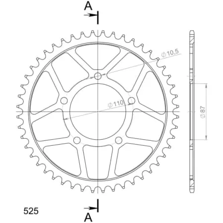 Couronne Supersprox Rfe-807:48-Blk 50-29008-48 1-4386-48 14404-48