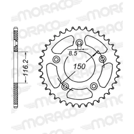 Couronne Supersprox Alu Jta28-42 51-32061-42