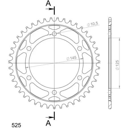 Couronne Supersprox Rfe-867:43 Blk Jtr867-43 1-4544-43