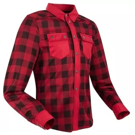 Surchemise Segura Jovan Noir Rouge - Blouson Moto SEGURA
