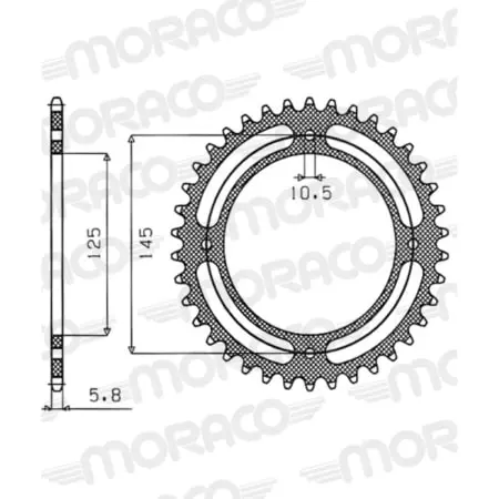 Couronne Supersprox Rfe-857:48 Blk 50-32006-48