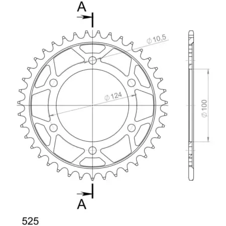 Couronne Supersprox Rfe-745:39-Blk Jtr745-39