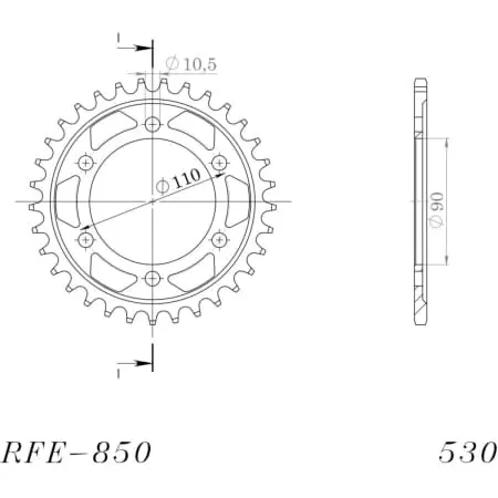 Couronne Supersprox Rfe-850-33-Blk Jtr850-33 50-35019-33
