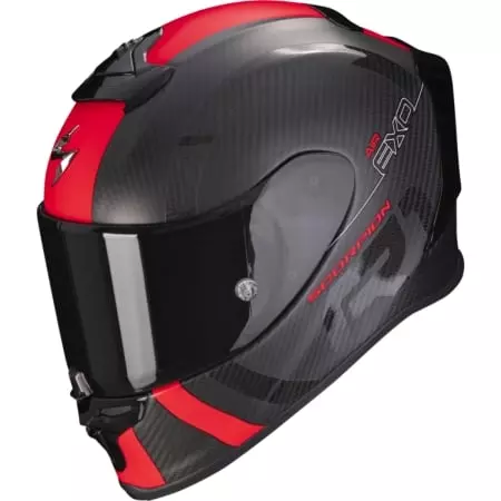 Casque Scorpion Exo-R1 Evo Carbon Air MG Noir Mat Rouge