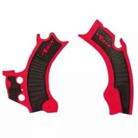 Protections De Cadre Bi-Matiere Rtech Rouge Noir RPRTCRFRSNR1