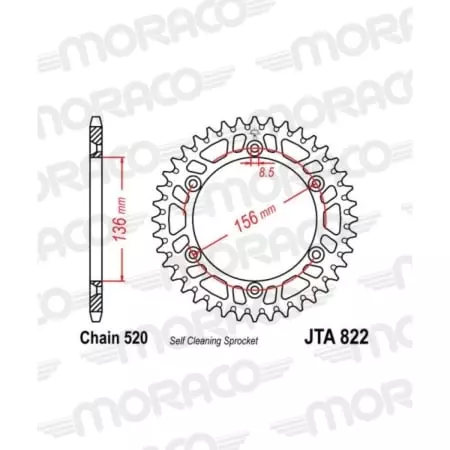 Couronne Supersprox Alu Ral 1512:53-Blk 51-32043-53