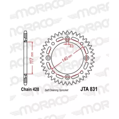 Couronne Supersprox Alu Jta831-46
