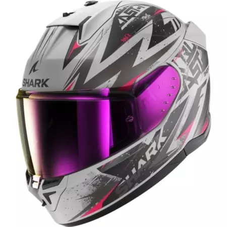 Casque Shark D-SKWAL 3 BLAST-R Gris Mat Violet Noir