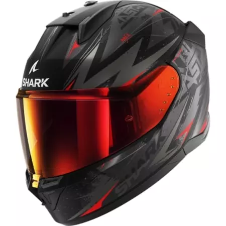 Casque Shark D-Skwal 3 Blast-R Noir Mat Anthracite Rouge