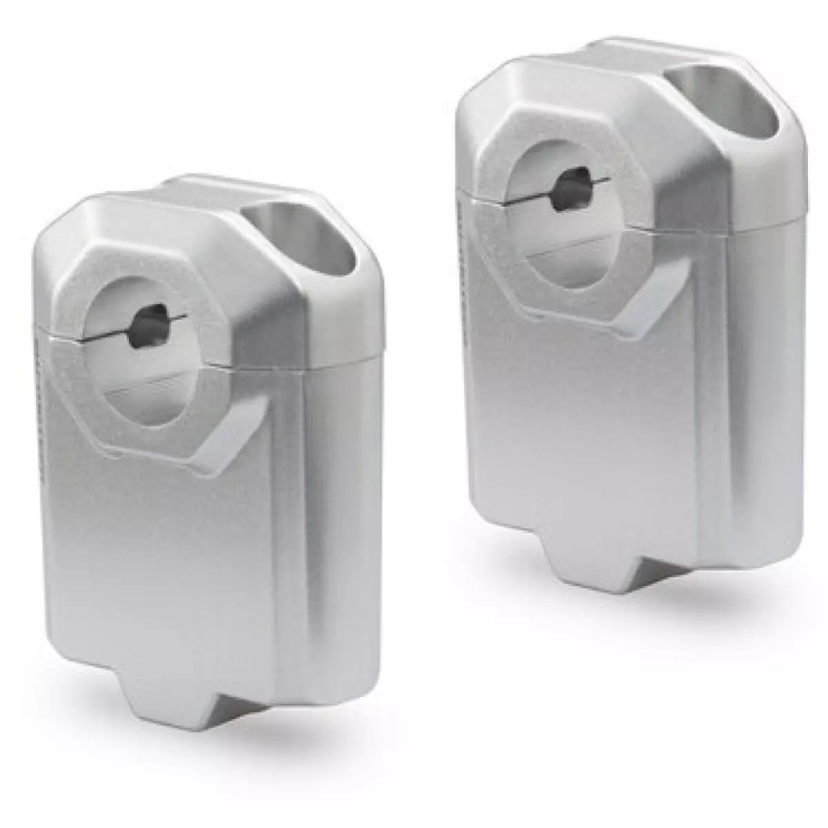 Réhausse Guidon SW-Motech Diamètre 22mm Hauteur 50mm Argent