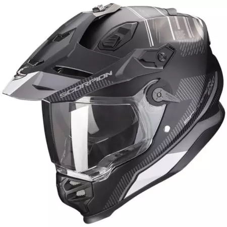 Casque Scorpion ADF-9000 Air Desert Noir Mat Argent