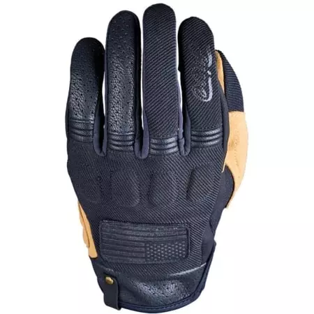Gants Five Scrambler Noir Tan