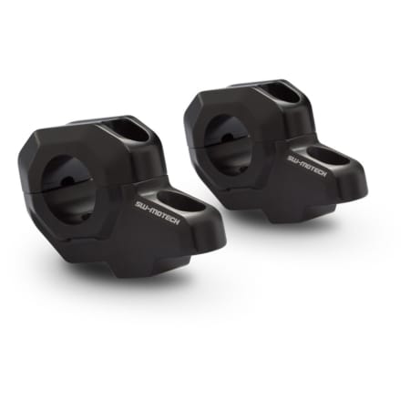 Réhausse Guidon SW-Motech Diamètre 28mm Hauteur 30mm Recul 22mm Noir