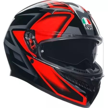 Casque AGV K3 Compound Noir Rouge - Casque Intégral AGV