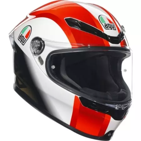Casque AGV K6 S Sic 58 Rouge Blanc