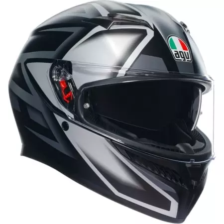 AGV Casque intégral AGV K3 - COMPOUND — noir et gris mat