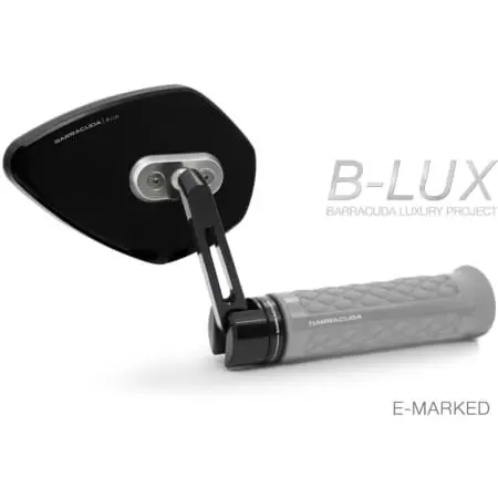 Rétroviseurs Embout De Guidon Barracuda Skin-X Bar End B-Lux Noir N2000-SXB - Poste de pilotage BARRACUDA