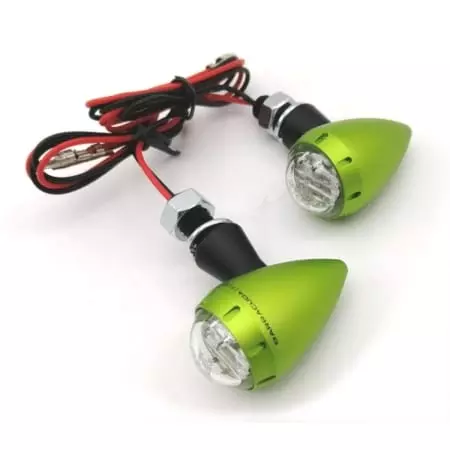 Clignotants Barracuda S-LED B-LUX Vert N1001/BSV
