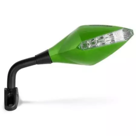 Rétroviseurs Clignotants Barracuda Race-Indicator Vert Réversible (La Paire)