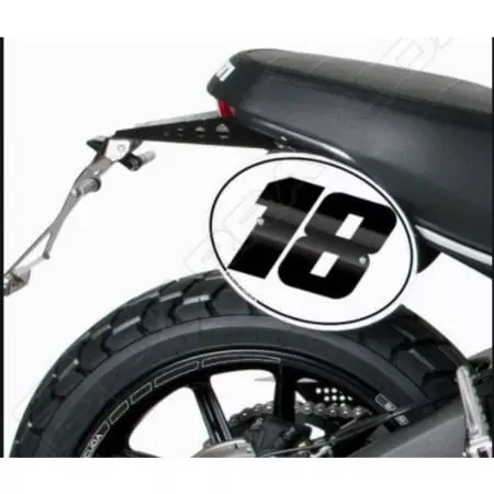 Kit Support Numéro Barracuda Noir DR8400