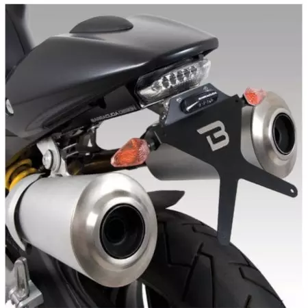 Support De Plaque Barracuda Inclinable Noir DN7104-BN Ducati Monster 696