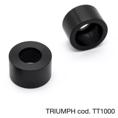 Adaptateurs Embouts De Guidon Barracuda Triumph Noir TT1000