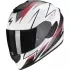 Casque Scorpion Exo-1400 Evo Air Thelios Blanc Mat Rouge