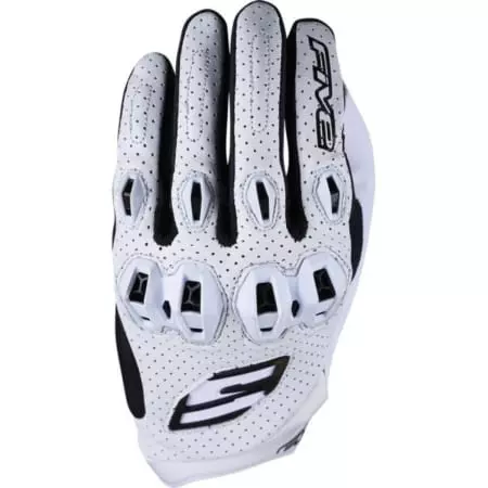 Gants Five Stunt Evo2 Leather Blanc