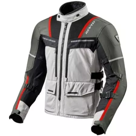 Veste REV'IT Offtrack Argent Rouge