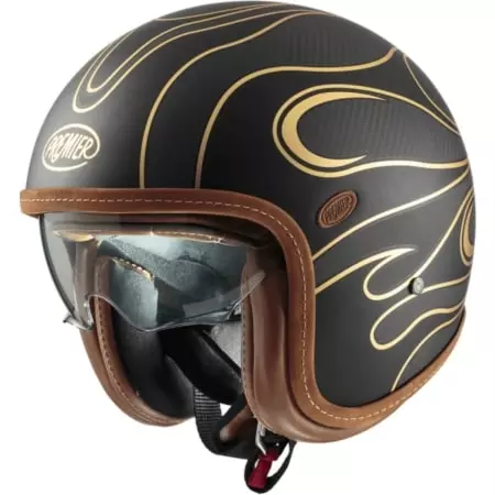 Casque Premier Vintage Platinum Carbon Fr Or Chromé Mat