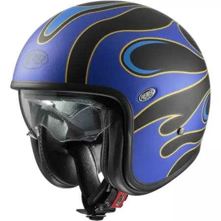 Casque Premier Vintage FR 12 Bleu Noir Mat
