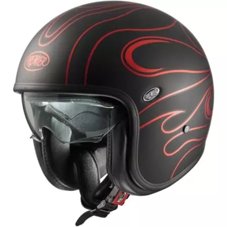 Casque Premier Vintage Fr Rouge Chromé Mat
